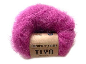 Włóczka Furora Yarns wełna merino z alpaką suri TIYA  fuksja