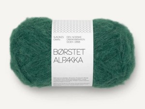 Włóczka Sandnes Garn Borstet Alpakka szmaragdowa zieleń 7772