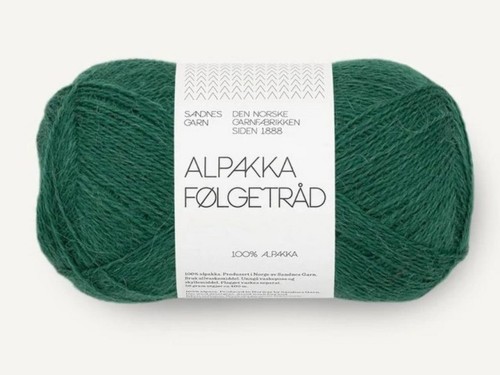Włóczka Sandnes Garn Alpakka Folgetrad 7772 szmaragdowa zieleń