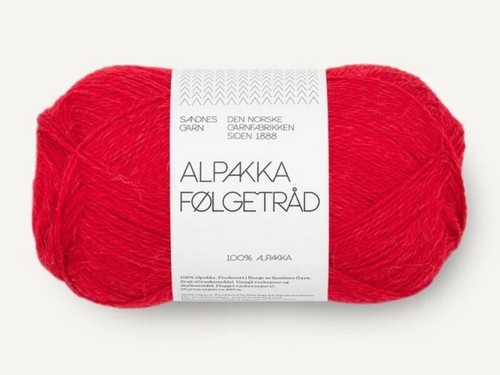 Włóczka Sandnes Garn Alpakka Folgetrad 4219 świąteczna czerwień