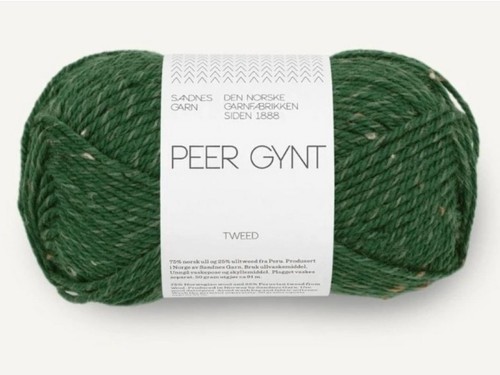 Włóczka Sandnes Garn Peer Gynt lesna zieleń tweed 8085