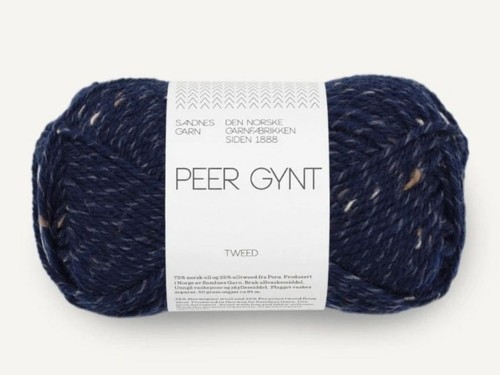 Włóczka Sandnes Garn Peer Gynt granatowy tweed 5585