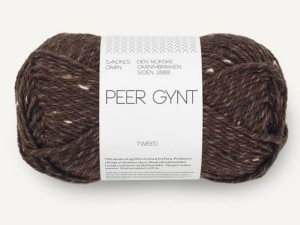 Włóczka Sandnes Garn Peer Gynt ciemny brąz tweed 3085