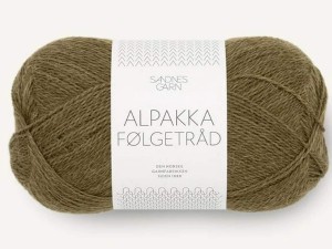 Włóczka Sandnes Garn Alpakka Folgetrad 9873 ciemna oliwka