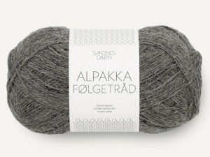 Włóczka Sandnes Garn Alpakka Folgetrad 1053 ciemny szary melanż