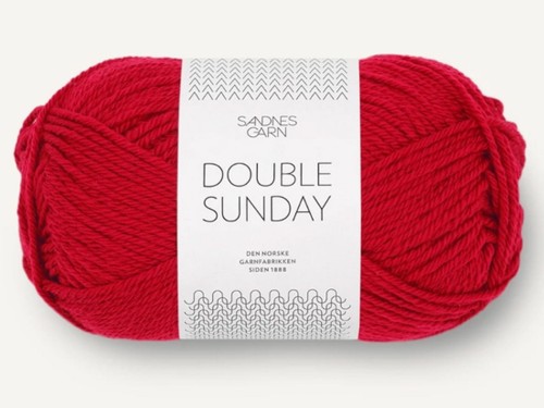 Włóczka Sandnes Garn Double Sunday świąteczna czerwień 4219