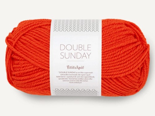 Włóczka Sandnes Garn Double Sunday ognista pomarańcza 3819 by PetiteKnit