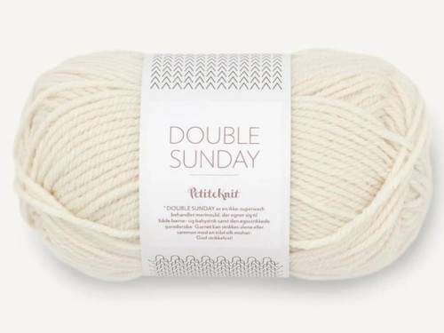 Włóczka Sandnes Garn Double Sunday ecru 1012 by PetiteKnit