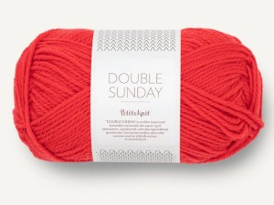Włóczka Sandnes Garn Double Sunday czerwony mak 4008 by PetiteKnit