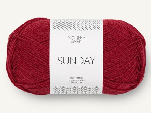 Włóczka Sandnes Garn Sunday głęboka czerwień 4236
