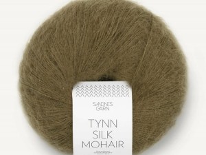 Włóczka Sandnes Garn Tynn Silk Mohair ciemna oliwka 9873