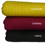 Dzianina prążkowana na czapki czerwony